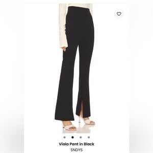 SNDYS Viola high rise pant in black, size XXS